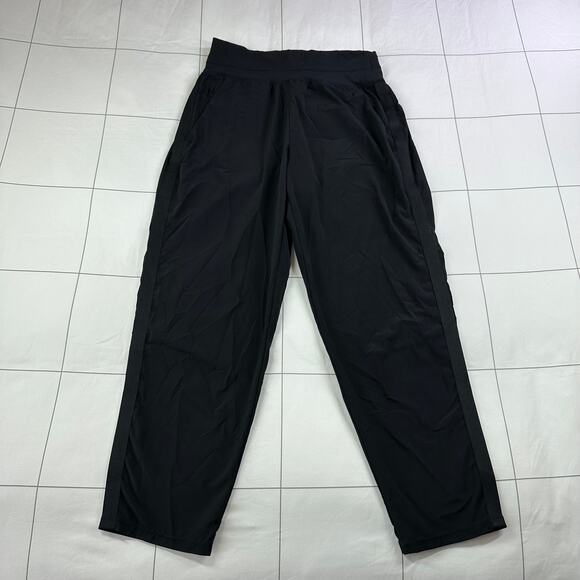 Athleta Pants Womens 4 Black Nolita Slim Tapered Crop Pull On Commute Stretch - Picture 2 of 12